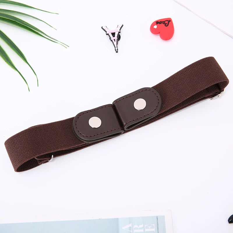 Womans Belt  Buckle-Free Waist Jeans Pants No Buckle Stretch Elastic Waist Belts for Men Women Invisible Belt DropShipping