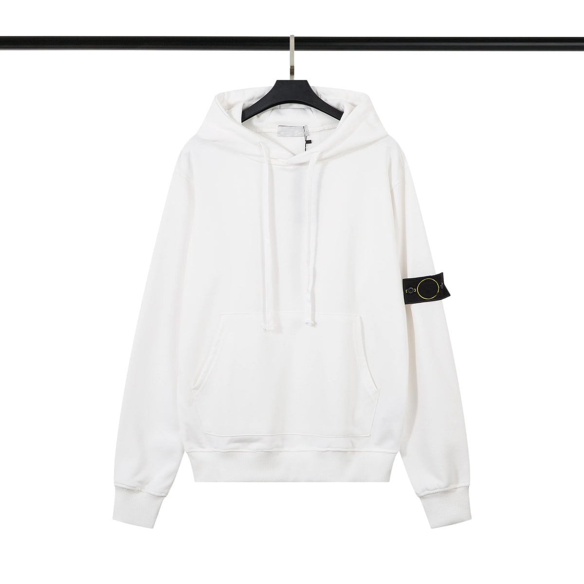 High Quality Men Heavyweight Cotton Terry Sweatshirts Badge Pullover