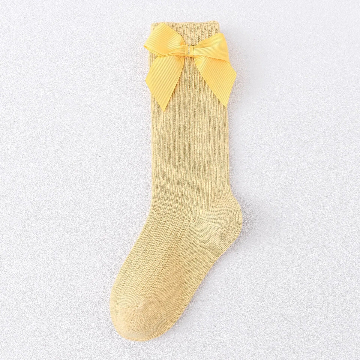 Children's Sock Girls Knee High Socks With Bows Stripped Toddlers Long Socks Kids School Sock Infant Baby Socken