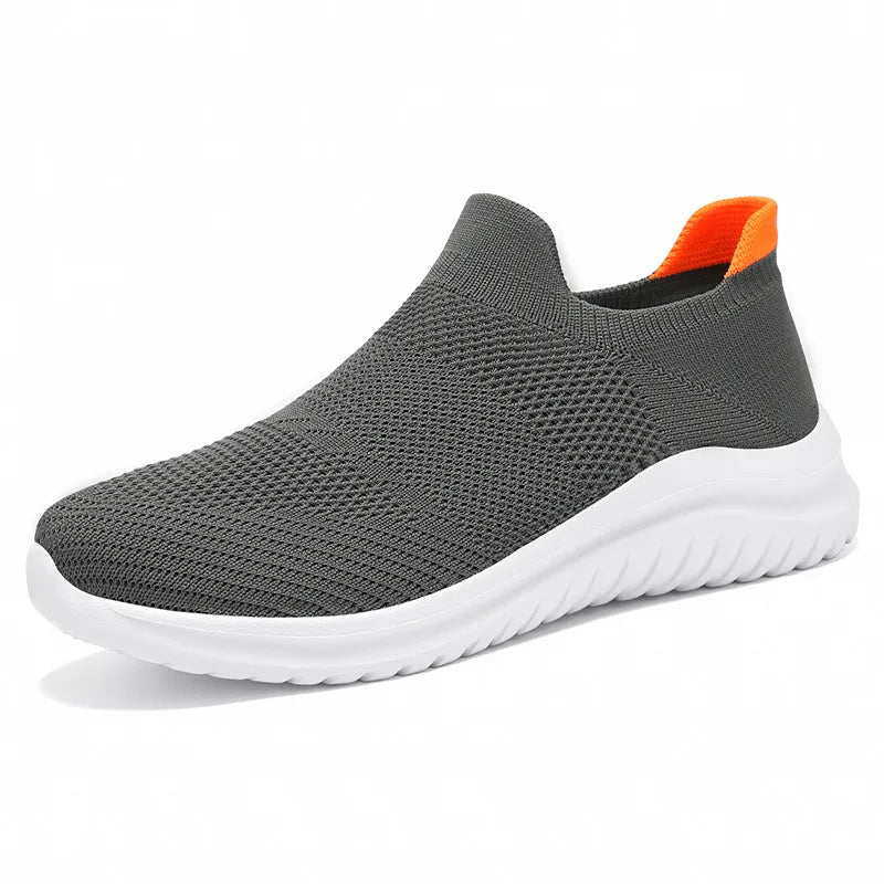 Breathable Soft EVA Sole Custom Fly Mesh Upper Anti-Slip Light Weight Slip-On Spring Summer Autumn Winter Height Increasing