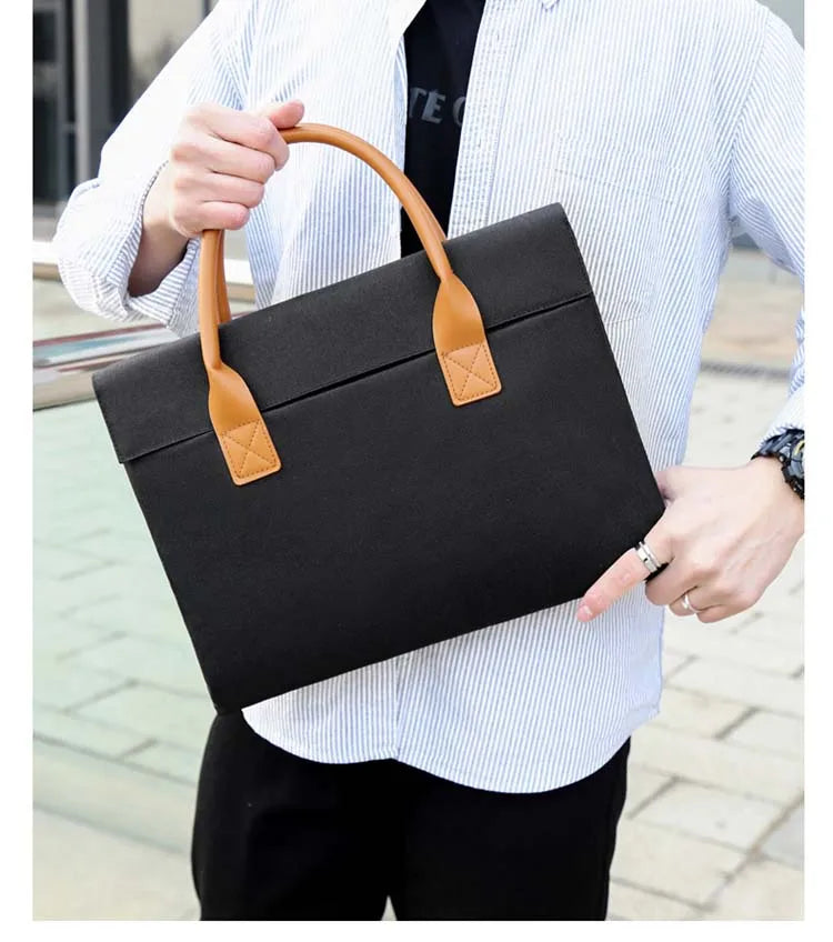 New Laptop Bag Handbag Simple 15.6 Inch Business Laptopbag Portable Briefcase Custom Printed logo Wholesale Laptop hp Laptop Bag