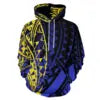 High Quality Hoodies Men Polynesian Tribal Design Red Oversized Hoodie Unisex Streetwear Hoodie