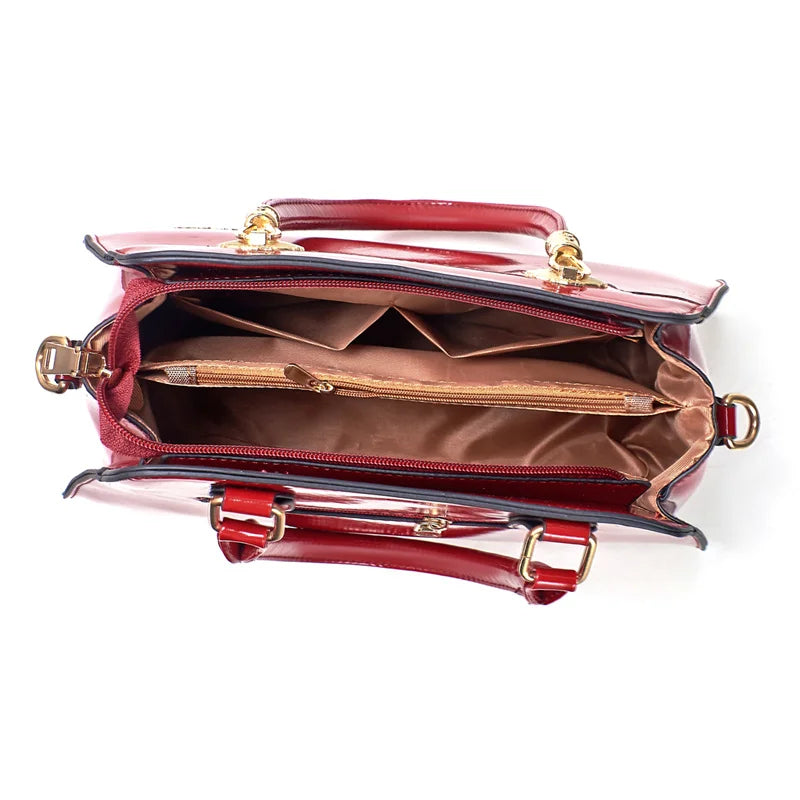 New Arrival Large Capacity Women's PU Casual Tote Bag Cross Body Style with Zipper Closure Lady's Handbag