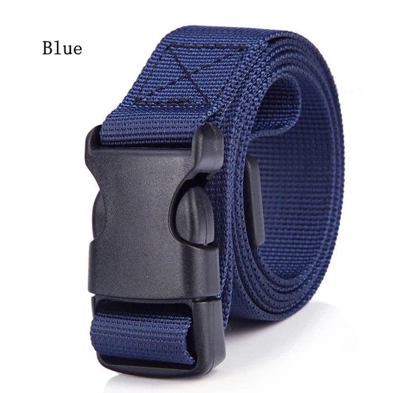 25mm Kids Canvas Belt Unisex for Boys Girls Lightweight Tactical Belt Quick Release Plastic Buckle Adjustable Children Waistband