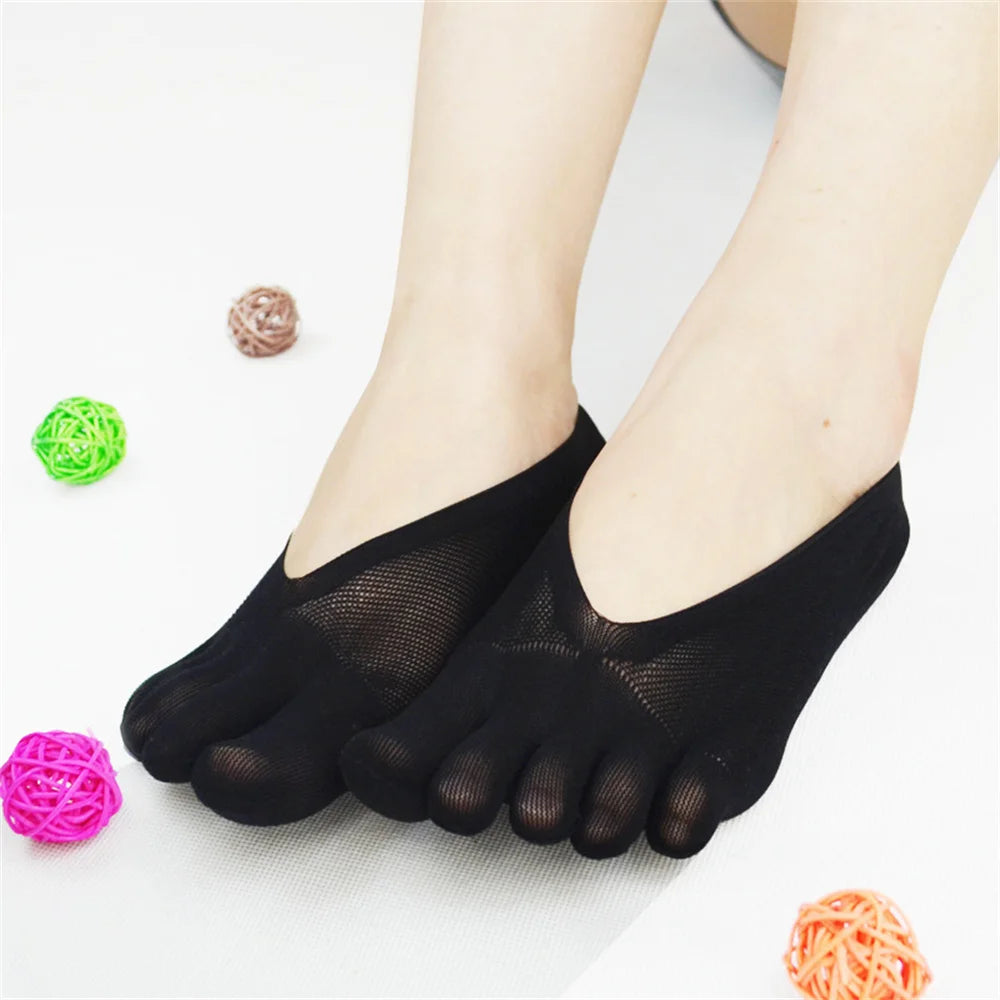 Socks women's Short Socks Ladies Invisible Lace White Socks With Fingers Female Transparent Sock Girls  tt018 1pair=2pcs