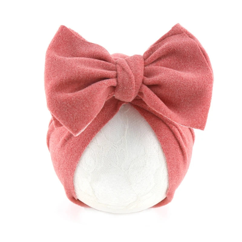 Baby Hat Girls Bows Turban Hats Infant Photography Props Cotton Kids Beanie Baby Cap Accessories Children Hats Newborns Bonnet