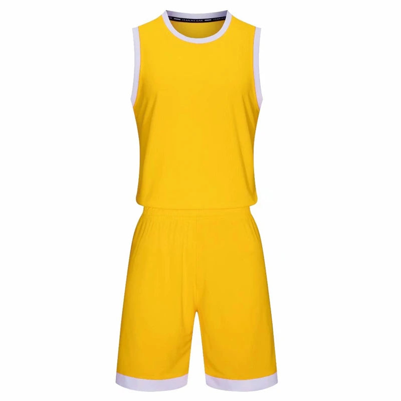 Blank Basketball Jersey Kids Adult Sports shirt Girls Breathable Quick-drying Sleeveless basketball clothing training suits