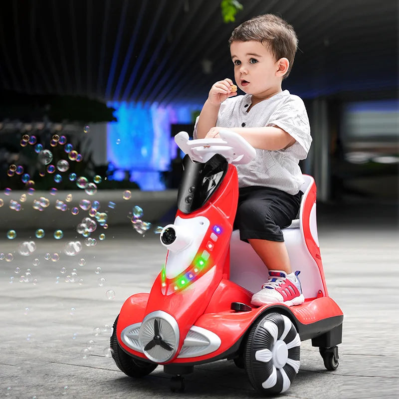 Popular Electric Battery-Powered 12V7.0ah Plastic Ride-On Kid's Toy Car for Children Aged 2-4 Years 360Degree Movement Unisex