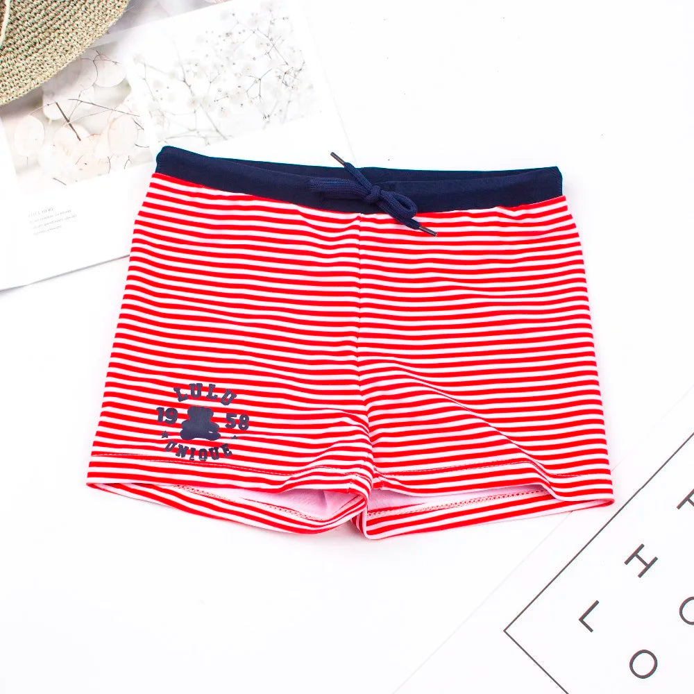 Striped Print Boy Kids Trunks 2026 Children Swimsuit Boys Short Swimwear Short Swimming Trunk Summer Bathing Suit A136
