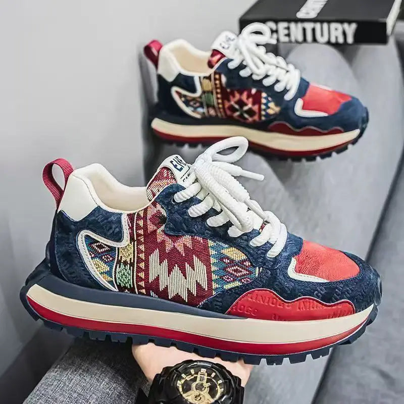New Light Luxury Casual Sports Men's Shoes with Lightweight Soft Sole Comfortable and Dirt Resistant Men's Shoes