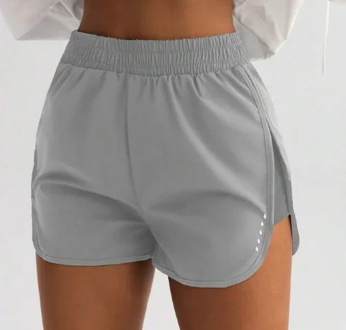 Women High-Waisted Slimming Workout Shorts With Side Slit, Stretch for Flexible Movement, Ideal for Yoga and Urban Strolling