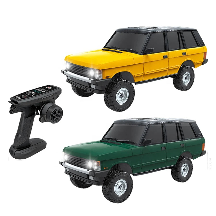 LDRC LD18401 1:18 Scale 4WD RC SUV Off Road Car RTR with Functional LED Lights 2.4GHz Remote for Kids and Beginners
