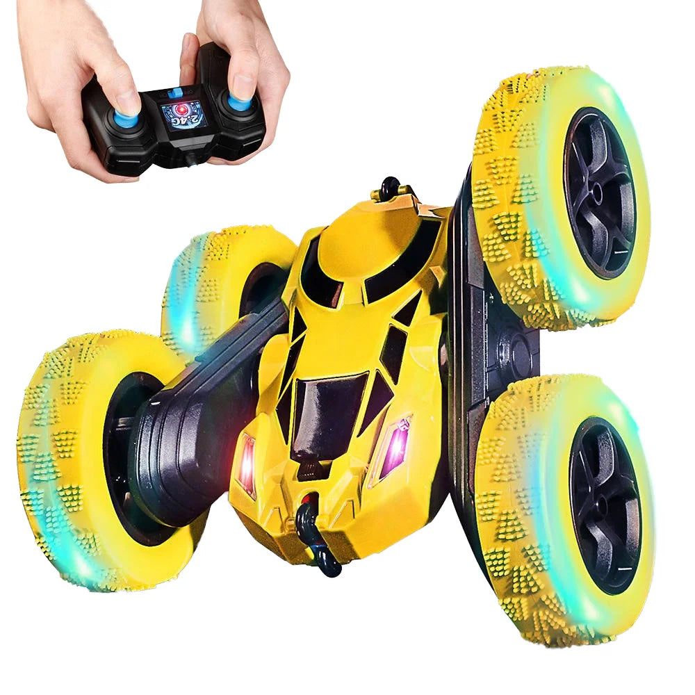 Chengji Popular Remote Control Double Side Stunt High Speed Toy RC Car Obstacle Avoidance 2 Channels Rc Stunt Car