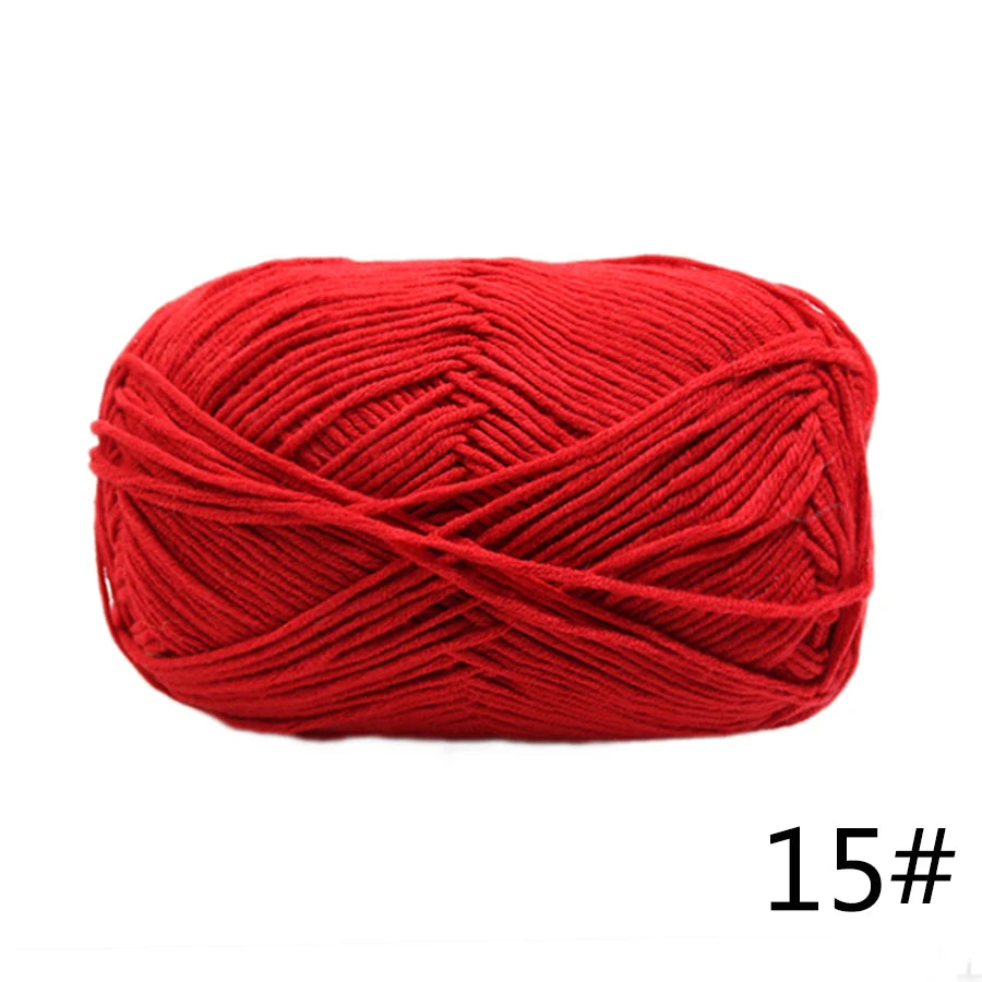 Factory Directly Supply 5ply Crochet Yarn Milk Cotton Acrylic Yarn for Baby Knitting Sweater Yarn
