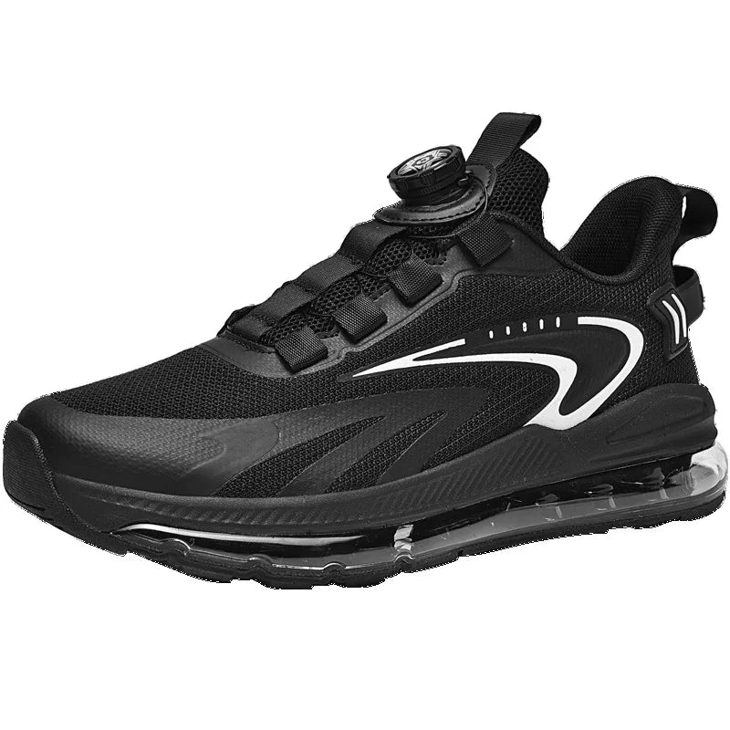 Factory Direct Air Cushion Rotating Buckle Walk Mesh Breathable Running Footwear Casual Sneakers Tennis Shoe Men's Sport Shoes