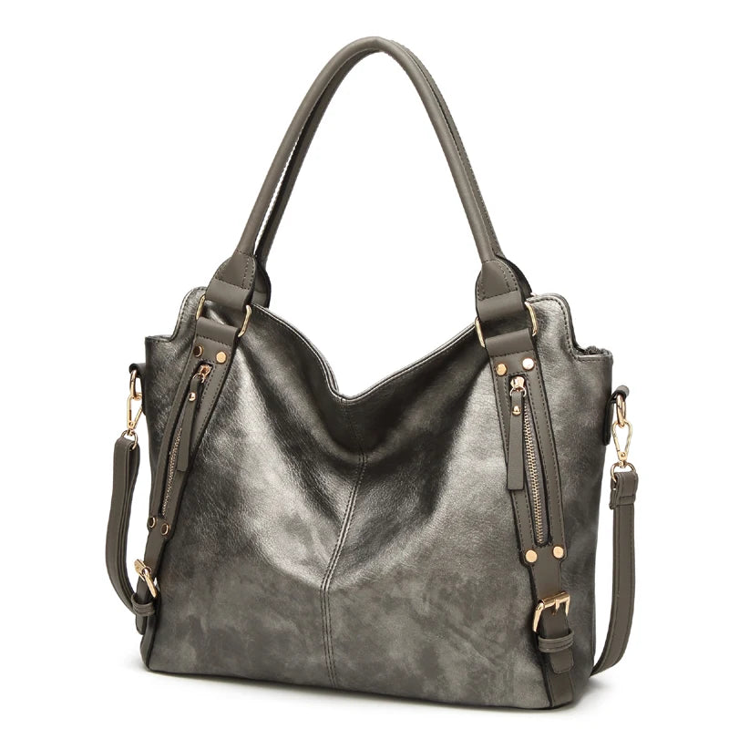 Designer Fashion Autumn/Winter Handbag Trend Simple One-shoulder Skew Straddle Bag Large Capacity Tassel Decoration Female Tote