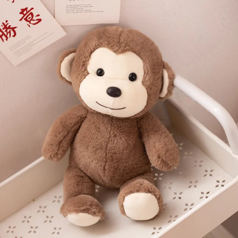 Wholesale Prices Cute Girl Heart Cute Panda Doll Little Monkey Elephant Toy Plush Doll Birthday Gift