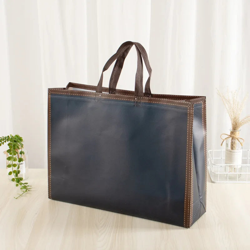 Manufacturer Wholesale Fashion Customizable Fabric Non Woven Heavy Duty Reusable Eco-Friendly Screen Printing Shopping Bag