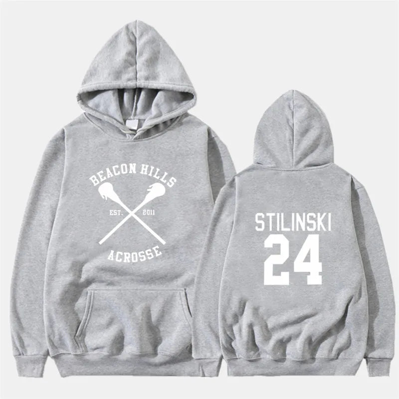 Teen Wolf Stiles Stilinski 24 Hoodies Sweatshirts Dunbar McCall Moletom Hoodie Sweatshirt Plus Size Harajuku Mens Jacket Clothes