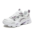 White Breathable Mesh Sports Shoes Cushioning Non-slip Lace-up Lightweight Comfortable Court Sneakers Spring Casual