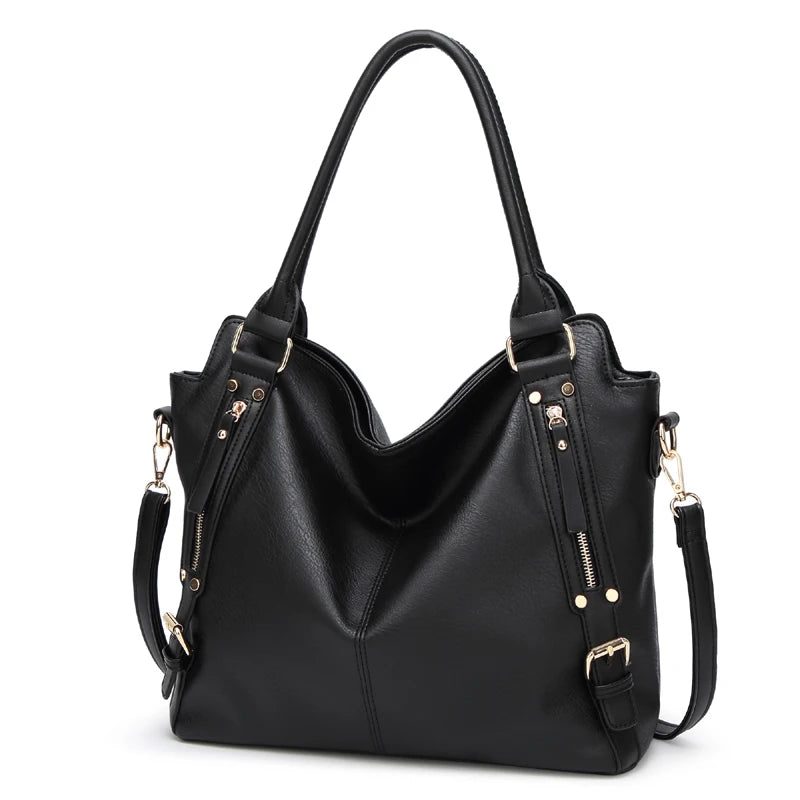Designer Fashion Autumn/Winter Handbag Trend Simple One-shoulder Skew Straddle Bag Large Capacity Tassel Decoration Female Tote