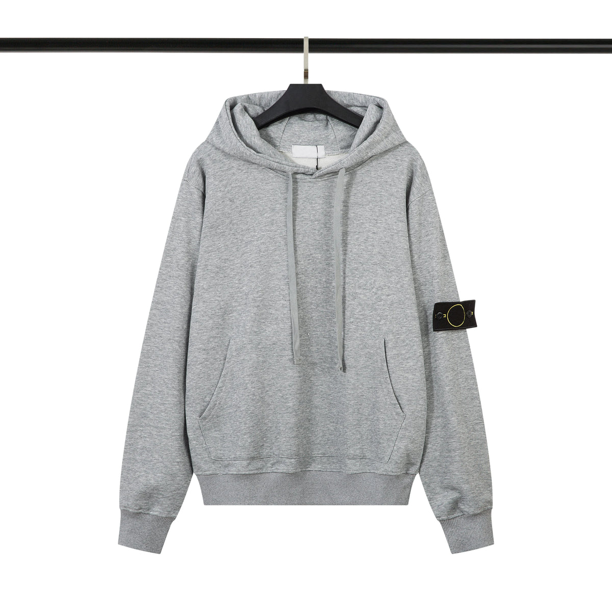 High Quality Men Heavyweight Cotton Terry Sweatshirts Badge Pullover