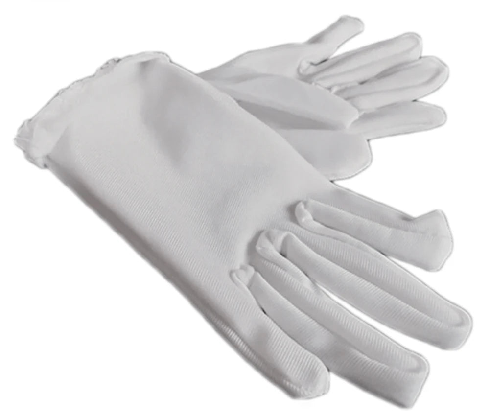1 Pair Children's Dance Gloves White Festival Gloves Girl Gloves Prom Prop Children Outdoor Kindergarten Performance Accessories