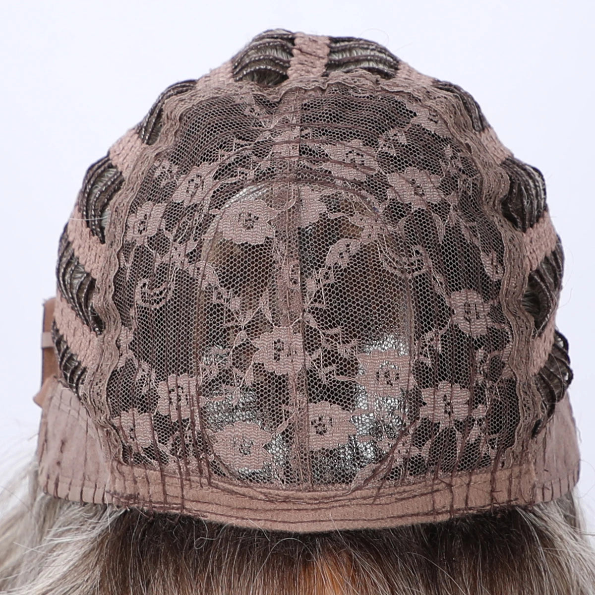 2026 SMILCO European and American Fashion Wigs Women Gray Gradient Straight Hair Wigs Synthetic Lace Front Brown Wig SM360