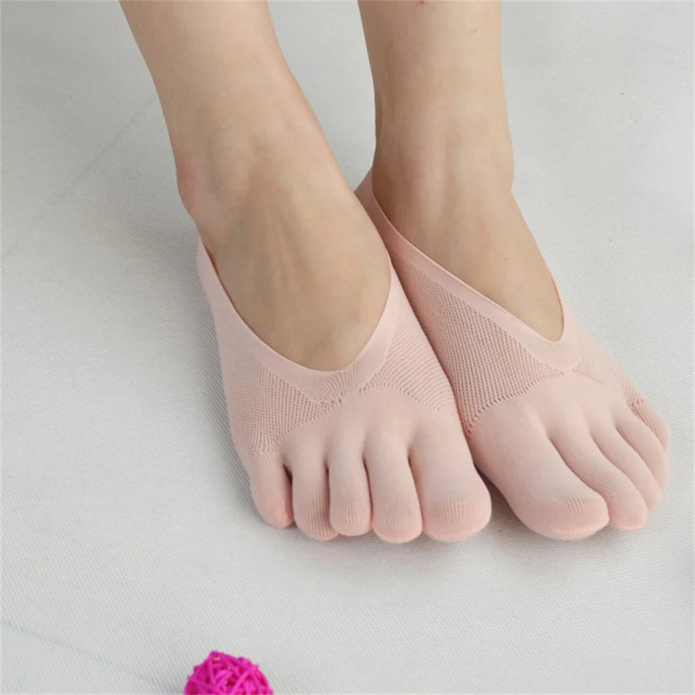 Socks women's Short Socks Ladies Invisible Lace White Socks With Fingers Female Transparent Sock Girls  tt018 1pair=2pcs