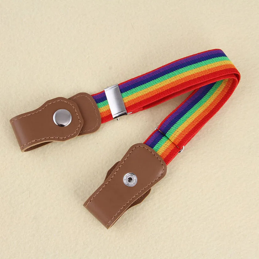 New Kids Buckle-Free Elastic Belt Waist No Buckle Stretch Belts Toddlers Adjustable Boys and Girl`s Belts for Jeans