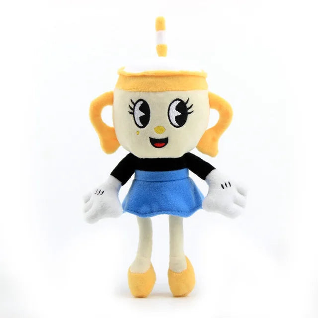 Drop Shipping  Cuphead Mugman Plush Toy Stuffed Toys