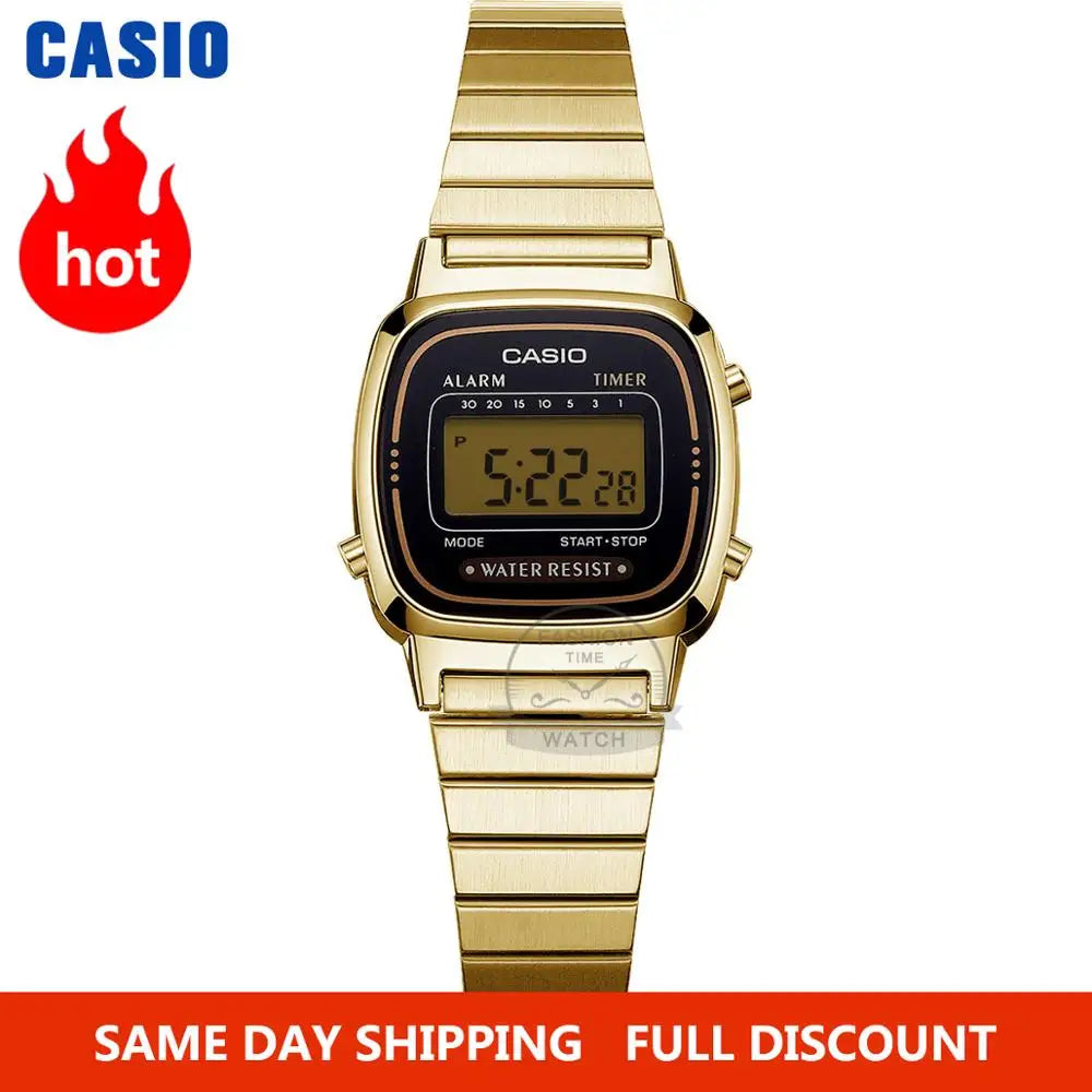 Casio Watch Gold Women Watches Set Brand Luxury Waterproof Quartz Watch Women Digital Sport Ladies Watch Relogio Feminino 68