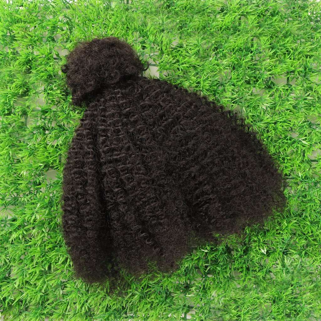 Orient Locs Crochet Braids Bulk 4B 4C Kinky Curly Virgin Afro Hair Extension Indian Afro Braiding Bulk Hair Cabelo Humano