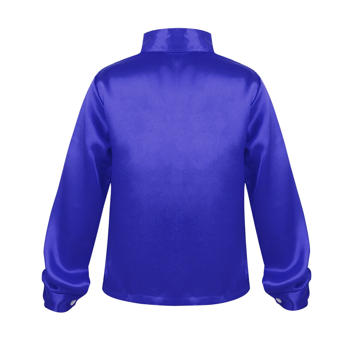 Kids Boys Sequined Shirts Shiny Long Sleeve Shirt Tops Button-Down Shirts Fashion Choir Jazz Dance Costumes Performance Clothes