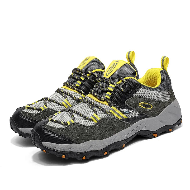 Mountain Safety Trend Steel Toe Outdoor Popular Hiking Shoes Men Adult Casual Shoes Comfortable Desert Fashionable Sneakers