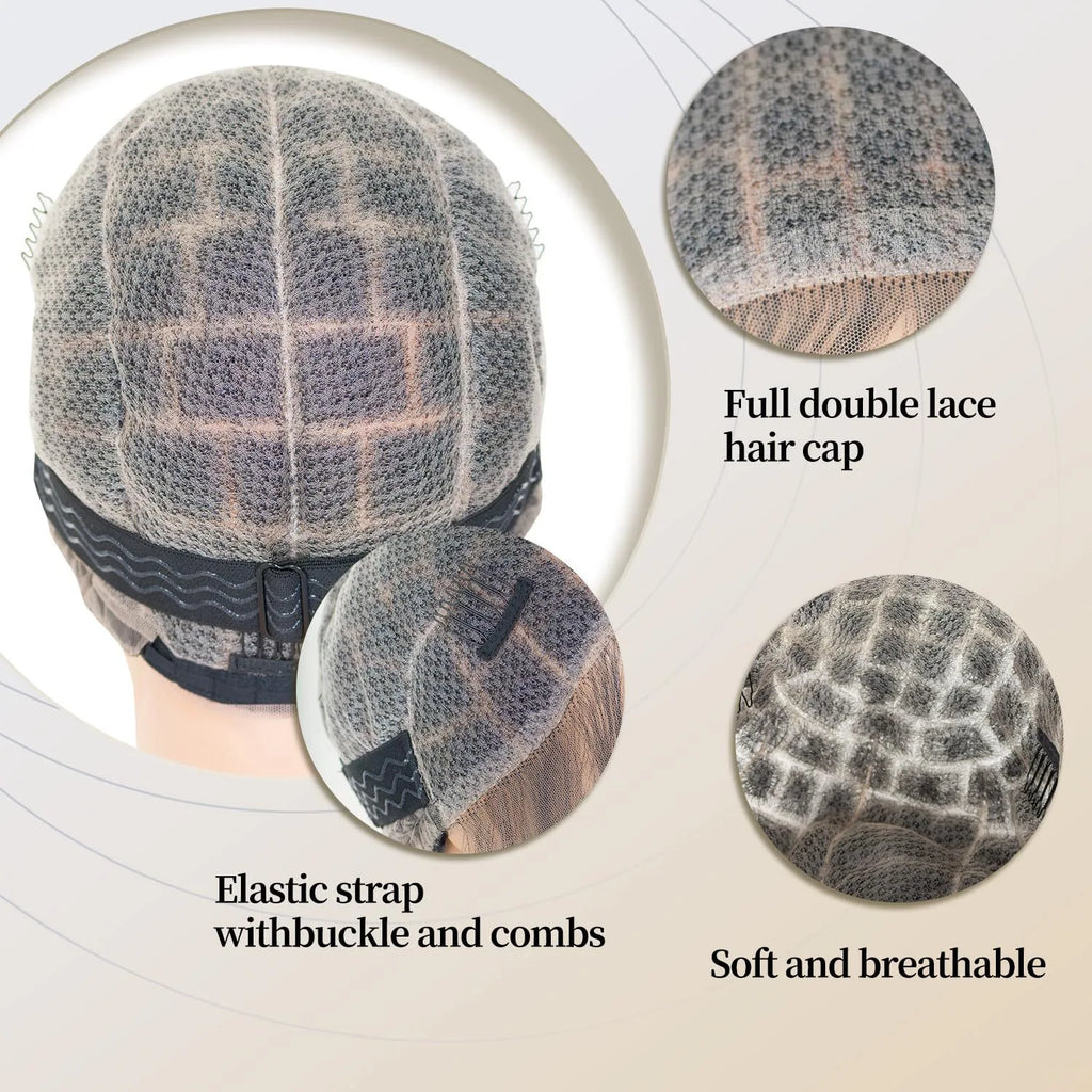 Braided Wig Cap for Sewing Crochet Braids Full Double Lace Wigs Brazilian Hair Baby Hair Crochet Wigs Caps for Women