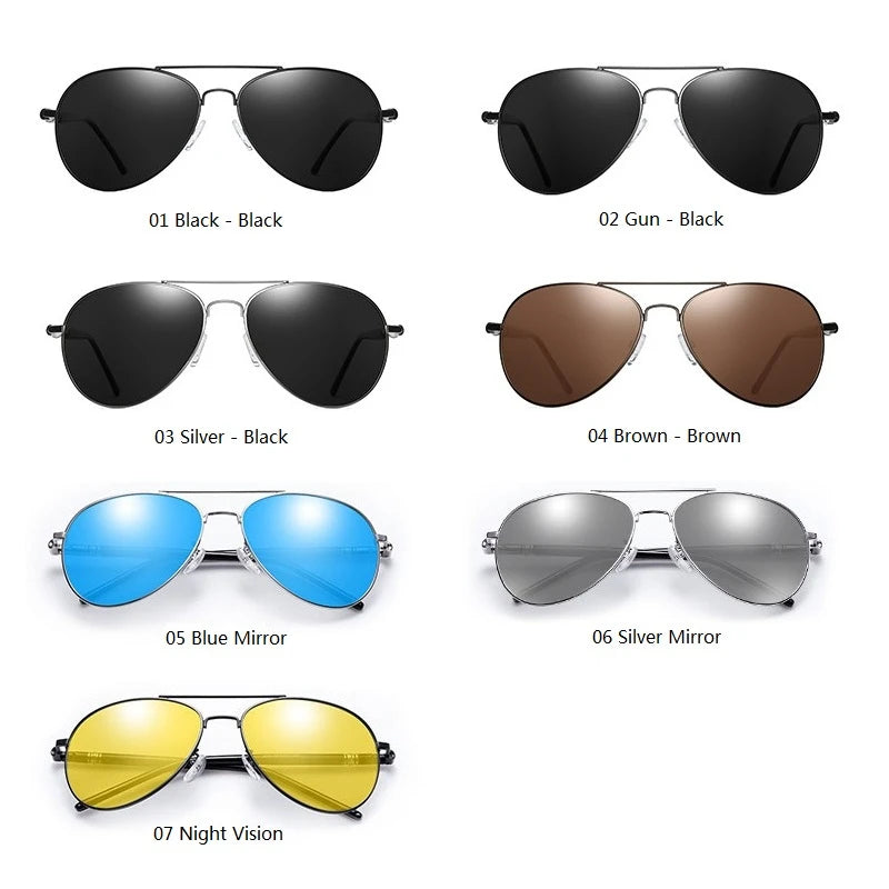 Men's  Sunglasses Men Women Driving Pilot Vintage Sun Glasses Brand Designer Male Black Sunglasses For Man Women
