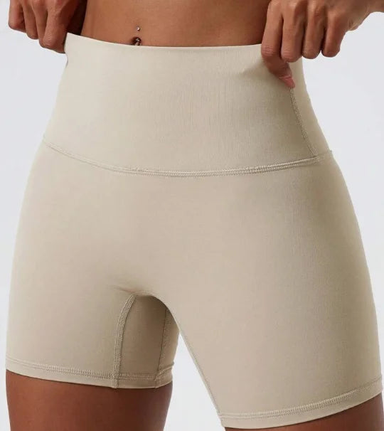 Seamless Wideband Waist Sports Shorts Women Sweat Short, Gym Short, Biker Short
