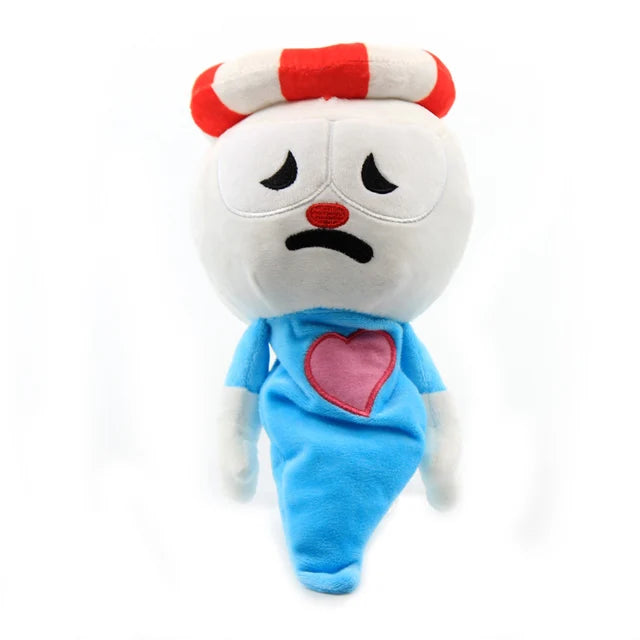 Drop Shipping  Cuphead Mugman Plush Toy Stuffed Toys