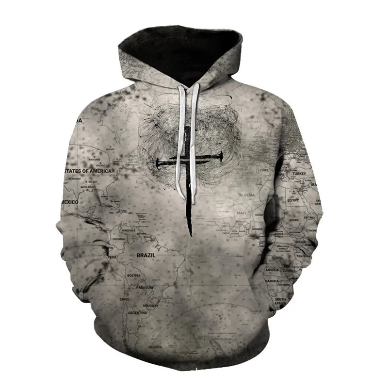 Brown Hoodie for Men Women and Kids Windproof Heavy Weight Graphic 3D Printed Solid Pattern Hooded Collar