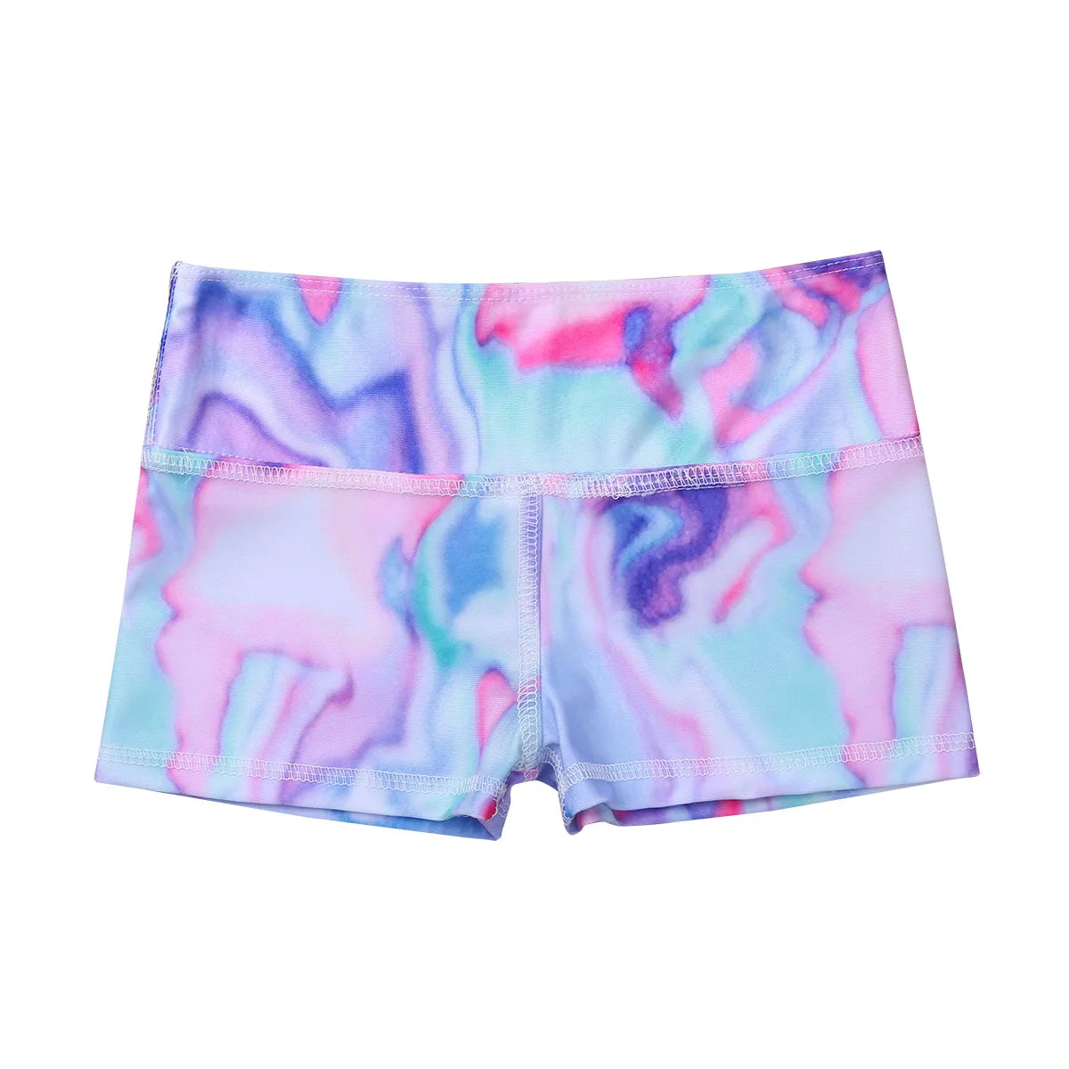 Kids Girl Sports Shorts Bottoms For Ballet Dance Yoga Gymnastic Workout Summer Boy-cut High Waist Dancewear Children's Shorts