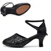 Outdoor square Latin Dance Shoes Adult Women's Mid-heel Dance Shoes Women's Summer Soft Bottom Ballroom Shoes