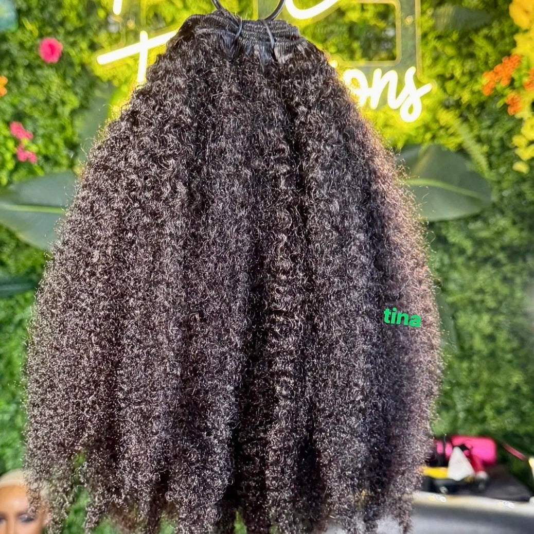 Natural Raw Human Hair 100% Cambodian Wavy Vietnamese Burmese Curly Hair Extensions Burmese Curly Indian Hair Bundle BouncyCurly