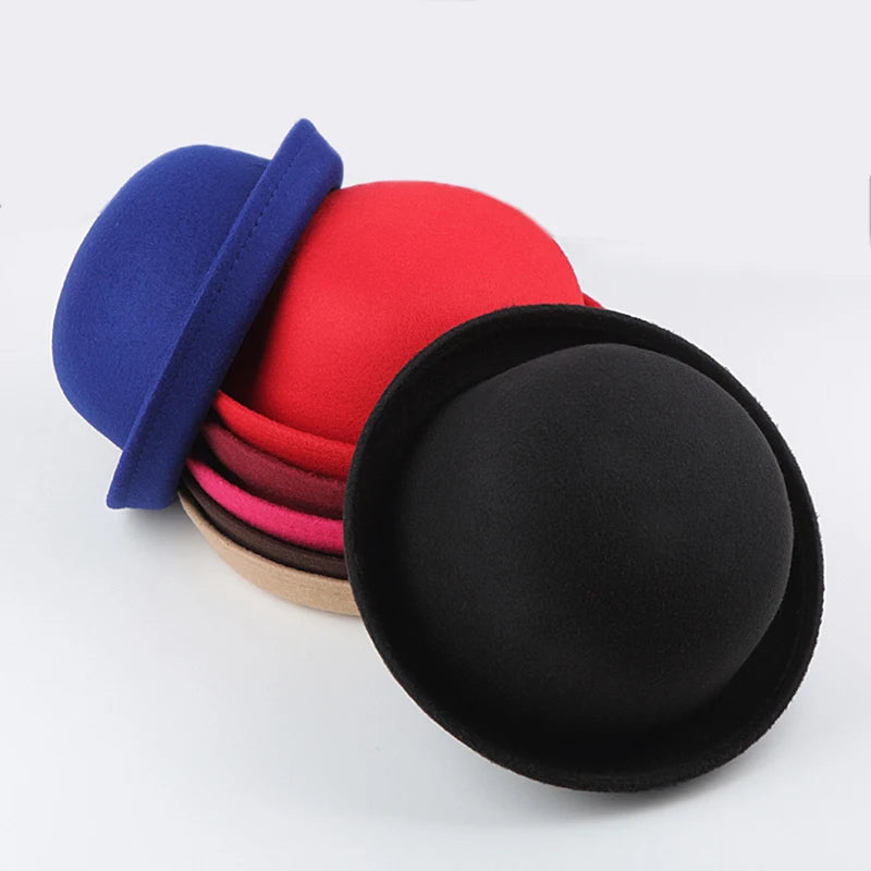 Women's Fedoras Hats Fall Winter Fashion Warm Wool Felt Retro Vintage Animal Cap Not Deformed Fedoras Caps For Women