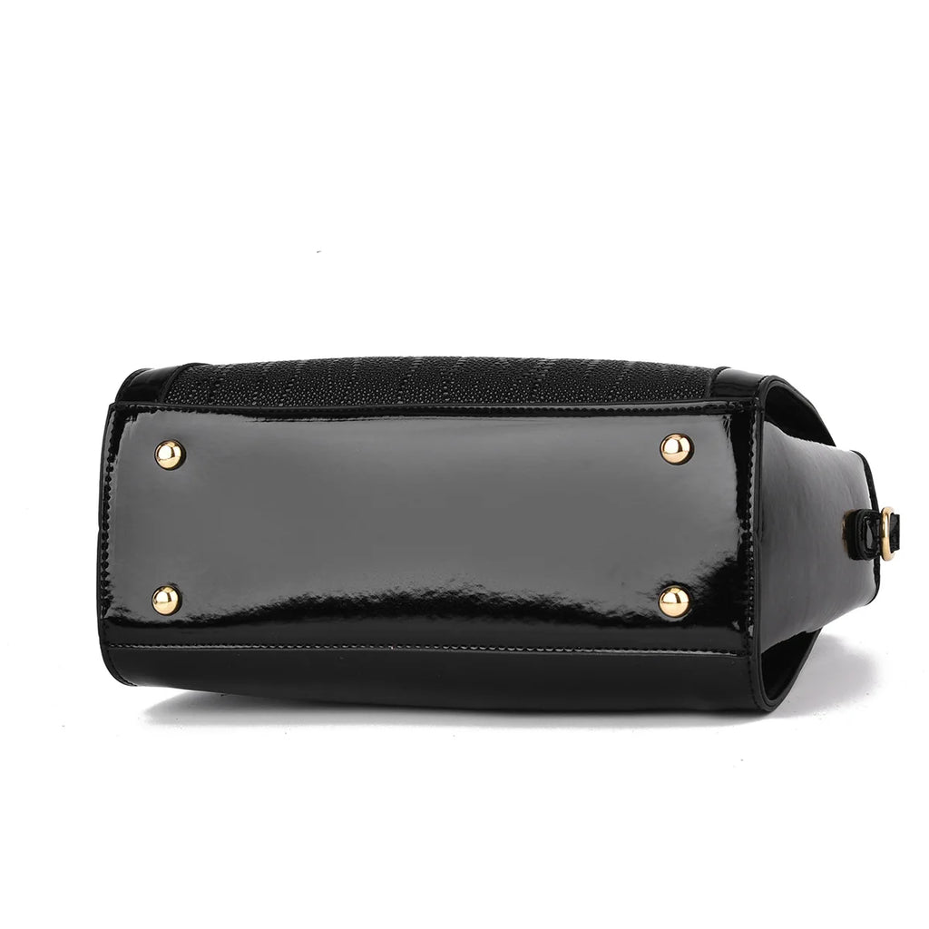 2024 New 2-piece Women's Premium PU Handbag Wholesale Leather Women's Stone Pressed Alligator Skin logo Shoulder Tote Bag
