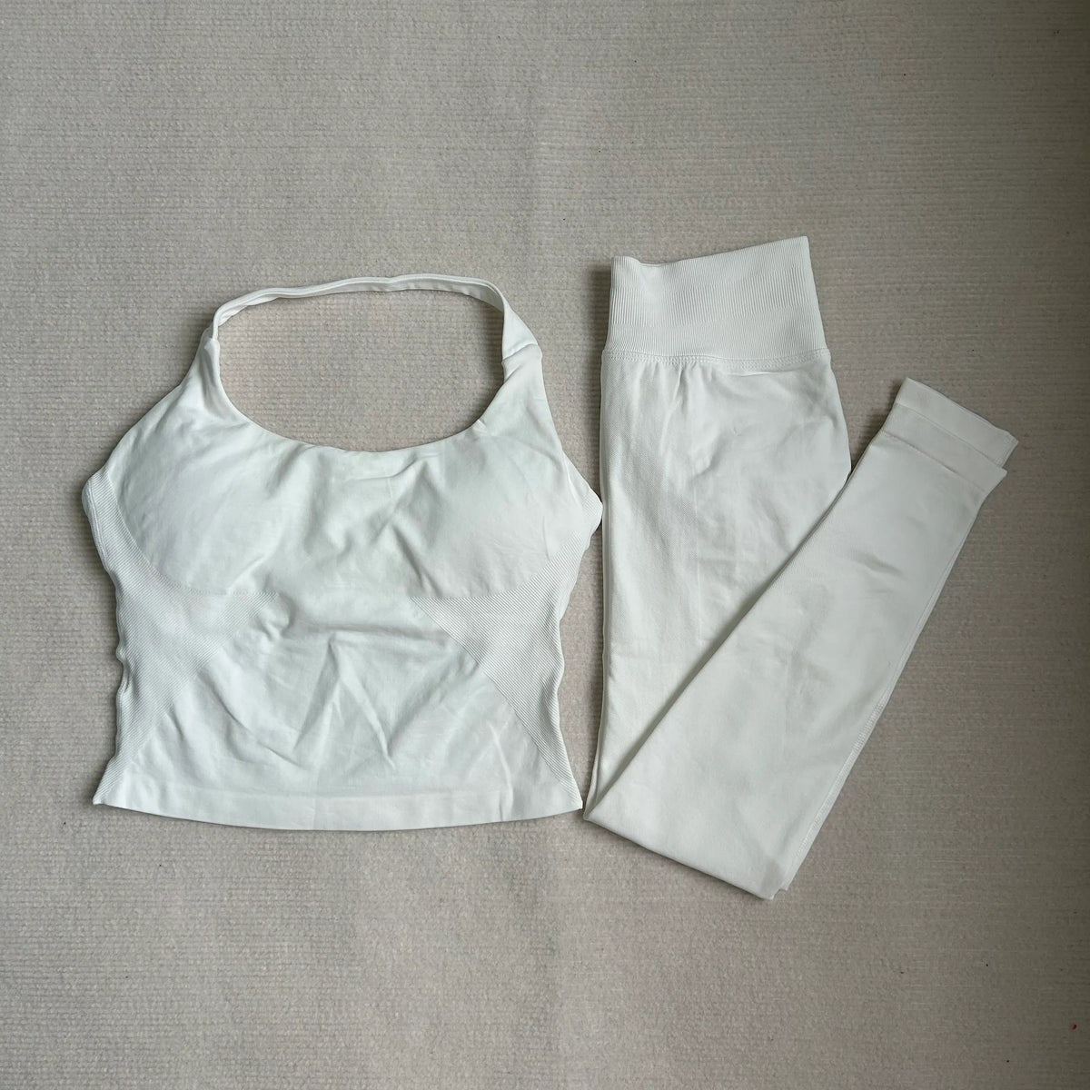 Women Sports Bra Gym Set Seamless Backless Yoga Set Shorts Gym Set Breathable 2 Piece Bra High Waist Leggings