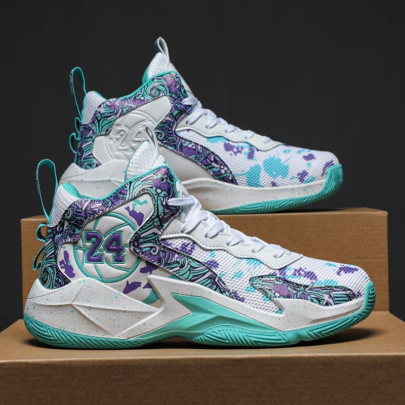 Zapatos De Baloncesto De Calidad Fashionable Style Quality Sports Shoes Trainers High Top Popular Basketball Shoes