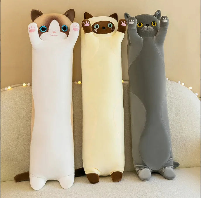 Hot Selling Throw Pillow Long Cat Doll with Sleeping Doll  Plush Toys Stuffed Animals for Girls
