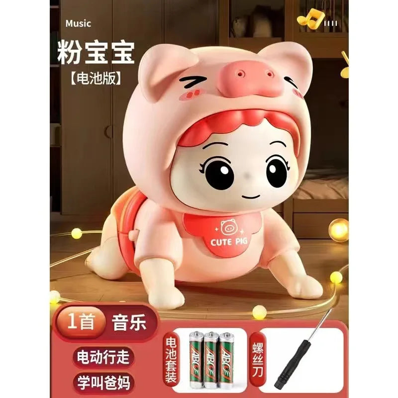 Baby Crawling Guide Toys Training Party up Crawling Baby Electric Learning to Climb Music Early Education Doll