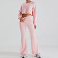 Customizable logo Women's New Long Sleeved Sports Set 2024 New Long Sleeved Leisure Sports Sweater and Pants Set